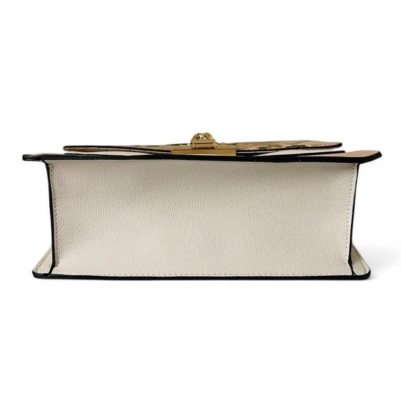 Aldo Pink and Cream Snakeskin(Faux) Crossbody With Elegant Gold Hardware - Picture 3 of 5